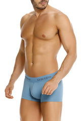 Light blue unico 26020100118 ventisca trunks men’s briefs with contoured pouch and elastic waistband