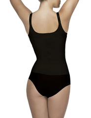 Black vedette 400 felice underbust waist cincher with zipper featuring smooth one-piece bodycon swimsuit design