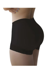 Black vedette 5092 high-waisted butt lifter shapewear briefs with scalloped hem for shaping and lifting