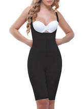 Black vedette 938 full body control suit with high back featuring white bra cup and form-fitting shapewear design