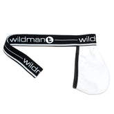 Wildmant big boy pouch strapless jock in white with black elastic waistband and trim for comfortable support