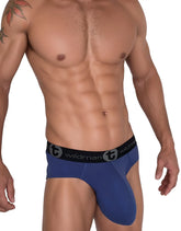 WildmanT cotton monster cock dark blue mens briefs with black elastic waistband and wildman logo