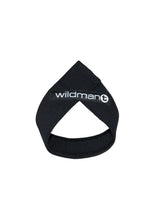 Black neoprene wrist support with wildman branding designed for lifting and heavy-duty wrist protection