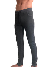 Dark gray mid-weight luxury fleece track and lounge sweat pant with drawstring waist and side pockets winter collection