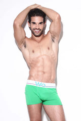 WO Underwear Boxer Brief Solid Sous-vêtement Vert Taille XL