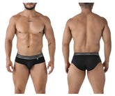 Black xtremen 41315 cotton blend briefs with gray patterned victorion waistband for comfortable everyday wear