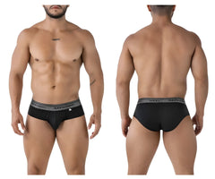 Black xtremen 41315 cotton blend briefs with gray patterned victorion waistband for comfortable everyday wear