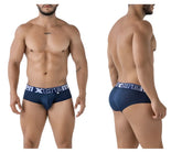 Navy blue xtremen 41316 microfiber men’s briefs with white xtrem branding on the waistband