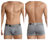 Gray jacquard camouflage xtremen 51443c men’s boxer briefs with black waistband and white brand lettering