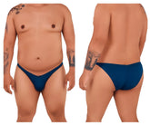 Navy blue microfiber briefs xtremen 91093x with smooth form-fitting design and subtle waistband branding in petrol color