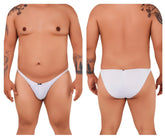White thong briefs xtremen 91093x microfiber bikini in white with minimalist design and subtle waistband branding