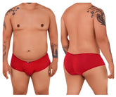 Xtremen 91103x microfiber trunks in red feature smooth form-fitting fabric and subtle waistband branding