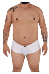 Xtremen 91103x microfiber white men’s briefs with smooth form-fitting design and small black brand tag at waistband