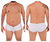 Xtremen 91103x white microfiber men’s briefs with subtle elastic waistband and minimalistic design