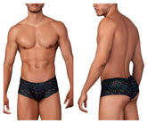 Dark blue xtremen 91147 printed microfiber swim trunks with vibrant colorful cartoon eyes pattern for beachwear