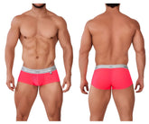 Xtremen 91158 Capriati trunks in bright pink mesh with a silver waistband featuring the Xtremen brand name