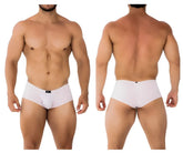 Xtremen 91181 microfiber pink men’s briefs with a smooth form-fitting design and small black logo on the waistband