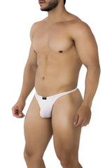 White cotton briefs with a sleek minimalist design and black brand tag at waistband for Xtremen 91182 microfiber thongs pink