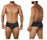 Gray xtremen 91190 jacquard trunks with a snug fit and small front logo made of jacquard fabric