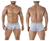 Xtremen 91205b cotton blend trunks in jasper gray with gray heathered fabric and gray elastic waistband with xtremen logo