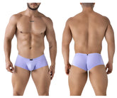 Xtremen 91219 microfiber trunks in lilac are light purple form-fitting men’s briefs with smooth fabric and subtle waistband logo