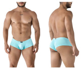Light blue xtremen 91219 microfiber trunks with smooth form-fitting design in color seawater for men