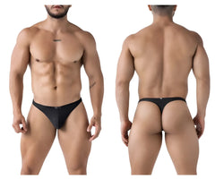 Xtremen 91223 microfiber black briefs with a subtle textured pattern and small logo on the waistband
