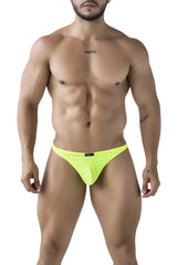 Bright neon yellow mesh briefs xtremen 91226 microfiber thongs in neon green with sleek form fitting design