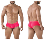 Vibrant pink xtremen 91228 microfiber trunks with snug mesh briefs and a black brand tag at the waistband