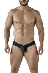 Black Xtremen 91233 microfiber briefs with a sleek form-fitting design and subtle logo on the waistband