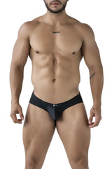 Black Xtremen 91233 microfiber briefs with a sleek form-fitting design and subtle logo on the waistband