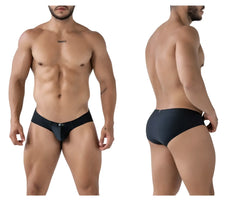 Xtremen 91233 microfiber briefs for men in black with a sleek form-fitting design and subtle waistband branding