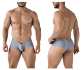 Gray xtremen 91234 microfiber trunks with sleek form-fitting design and subtle waistband branding men’s briefs