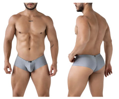 Gray xtremen 91234 microfiber trunks with sleek form-fitting design and subtle waistband branding men’s briefs