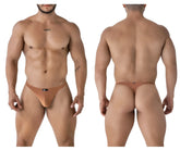 Tan xtremen 91238 microfiber thongs for men with form-fitting design and subtle front waistband branding