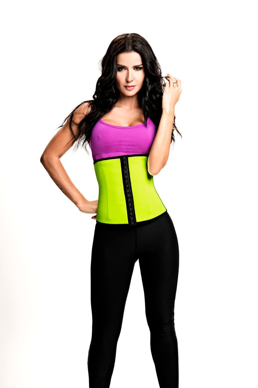 TrueShapers 1061 Latex free Workout Waist Training Cincher Color Green TrueShapers 1061 Latex free Workout Waist Training Cincher Color Green