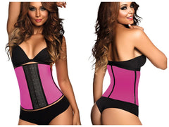 Ann Chery 2023 Latex Sport Workout Taillenmieder Korsett Farbe Fuchsia
