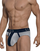 WildmanT Stretch Cotton Big Boy Pouch Brief Gray/Black - EricSaloDesign.com