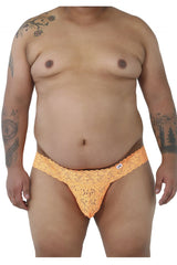 CandyMan 99315X Peek a Boo String en dentelle Couleur orange vif