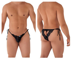 CandyMan 99579 Bikini en dentelle avec cœur Couleur Noir