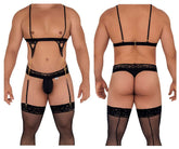 CandyMan 99581 Harness-Thongs Outfit Farbe Schwarz