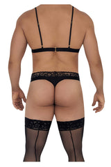 CandyMan 99581 Harness-Thongs Outfit Farbe Schwarz