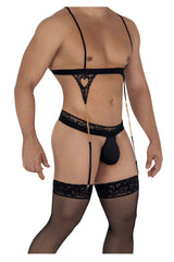 CandyMan 99581 Harness-Thongs Outfit Farbe Schwarz