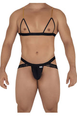 CandyMan 99582 Harness-Jockstrap-Outfit Farbe Schwarz