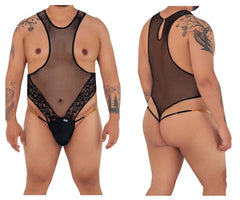 CandyMan 99584X Mesh-Spitzen-Bodysuit Farbe Schwarz