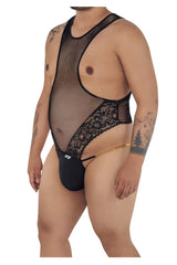 CandyMan 99584X Mesh-Spitzen-Bodysuit Farbe Schwarz