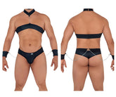 CandyMan 99592 Harness-Thongs Outfit Farbe Schwarz