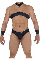 CandyMan 99592 Harness-Thongs Outfit Farbe Schwarz