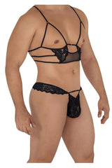 Ensemble Harnais-Tongs CandyMan 99604 Couleur Noir
