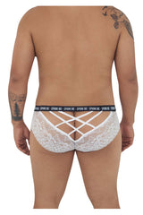 Slip en dentelle CandyMan 99615X Spank Me Couleur Blanc
